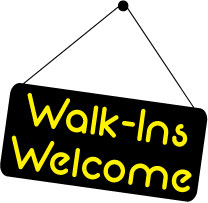 walk ins welcome